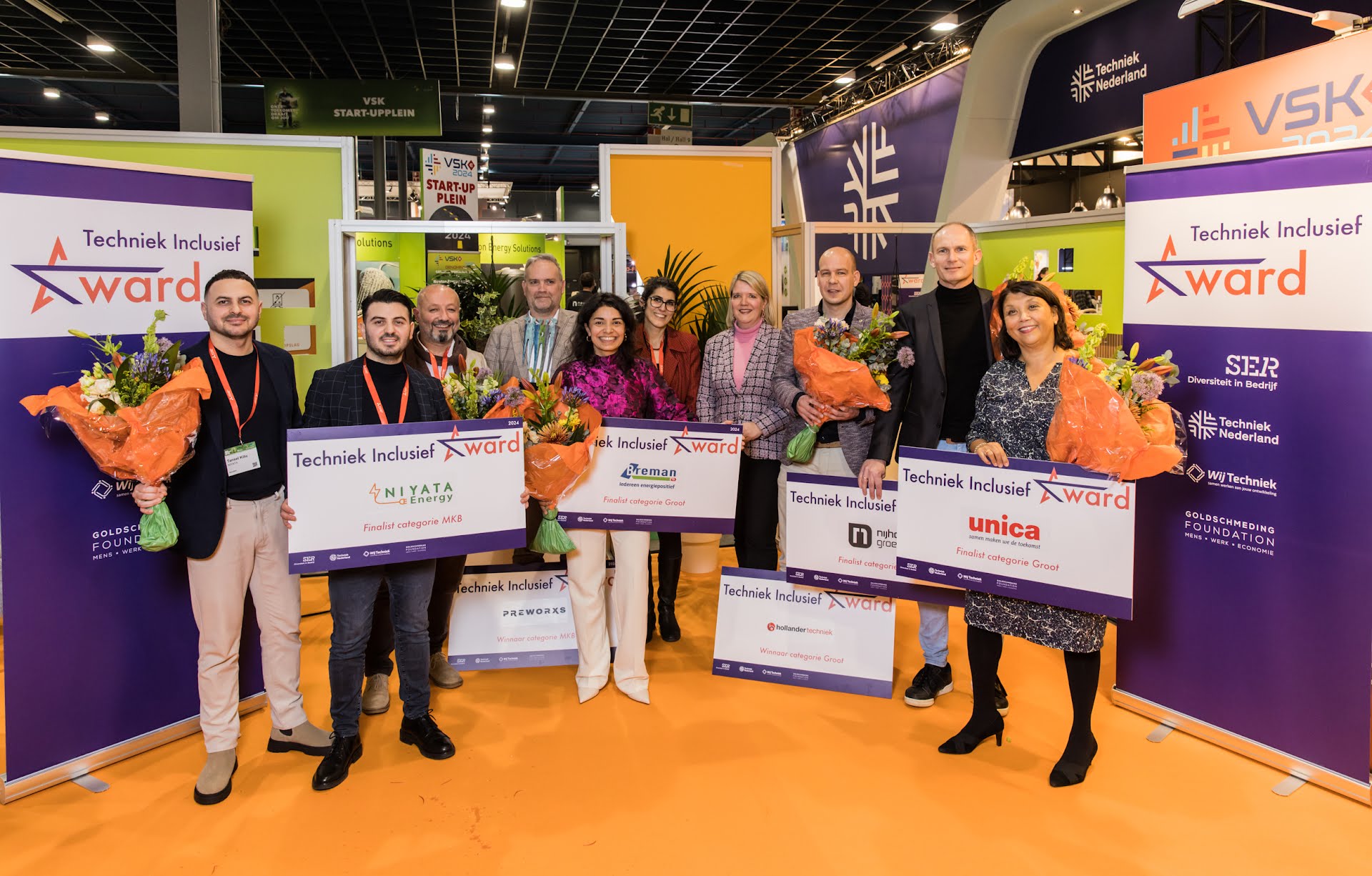 Preworxs en Hollander Techniek winnen Techniek Inclusief Award 2024