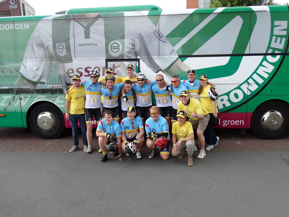 Collega’s Maripaan Groep sporten 24 uur lang voor Ronald McDonald Huis Groningen