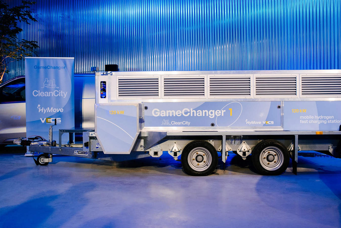 Clean City en HyMove presenteren eerste waterstof aangedreven generator voor laden EV’s