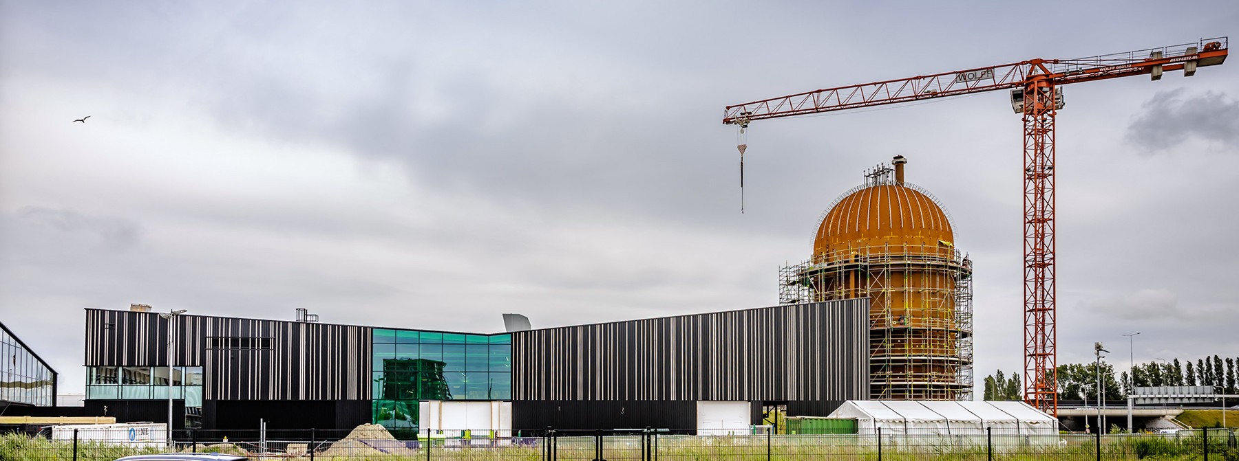Bouw warmtecentrale De Sleutel bereikt hoogste punt: warmtebuffer van 35 meter staat
