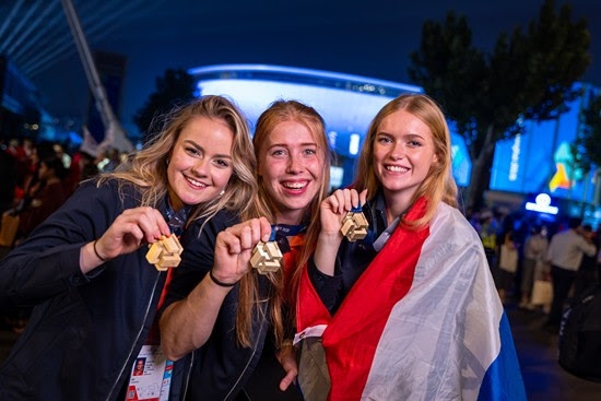 Tien Medals for Excellence voor Nederlandse studenten op WK beroepen in Shanghai