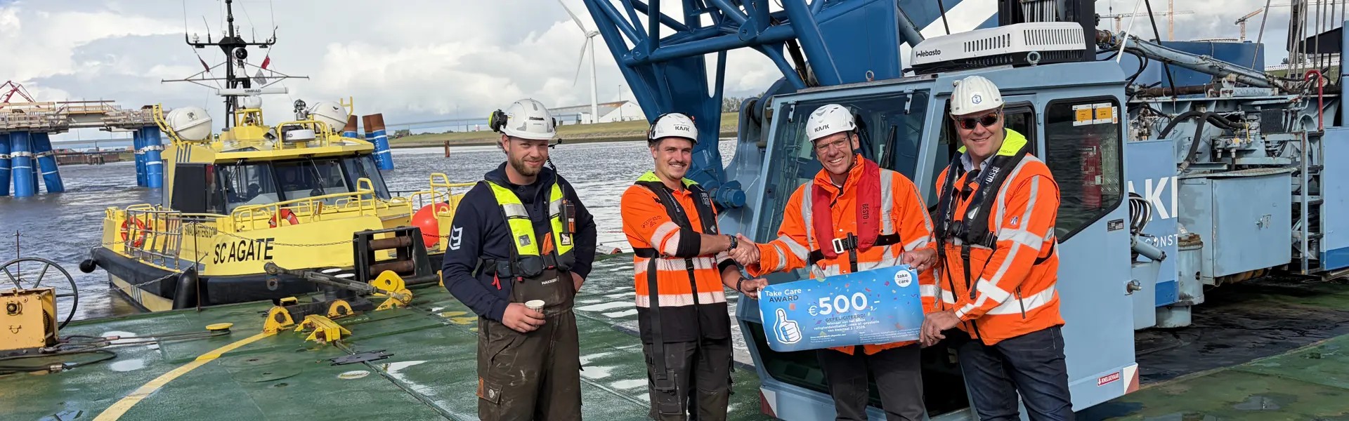 Tweede Take Care Award van 2026 voor bemanning Hakkers
